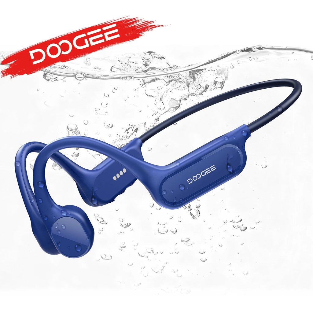 Casque à Conduction Osseuse DOOGEE BoneBeat — Bluetooth 5.4, IP68, 32 Go, Idéal Conduite & Sport