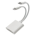 Lecteur de Cartes OTG 2-en-1 Lightning & USB-C — SD/TF pour iPhone & Android
