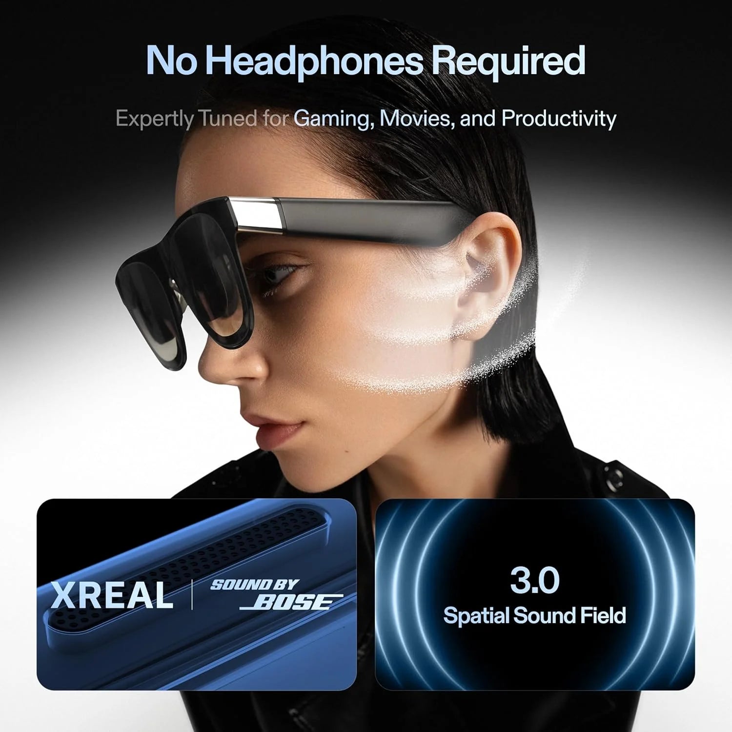 Lunettes AR Xreal One Pro — Écran FHD 120Hz, 3DoF Natif, Son Intégré, Compatible iPhone & ROG