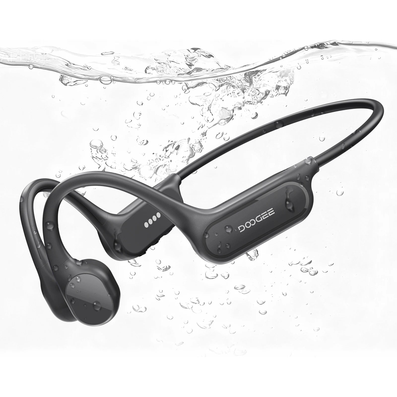 Casque à Conduction Osseuse DOOGEE BoneBeat — Bluetooth 5.4, IP68, 32 Go, Idéal Conduite & Sport
