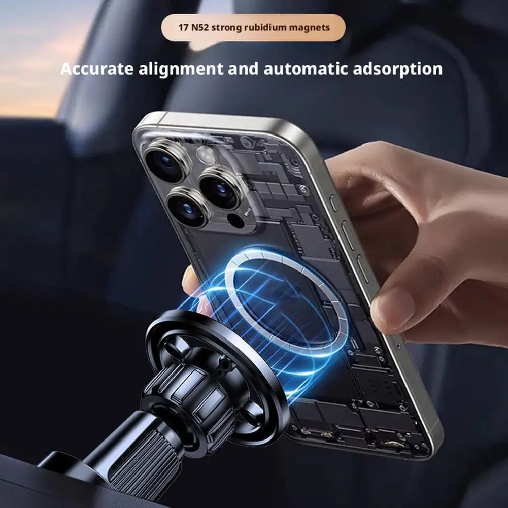 Support Téléphone Magnétique Voiture — Compatible MagSafe