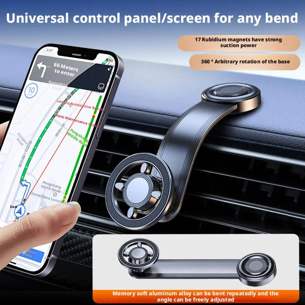 Support Téléphone Magnétique Voiture — Compatible MagSafe