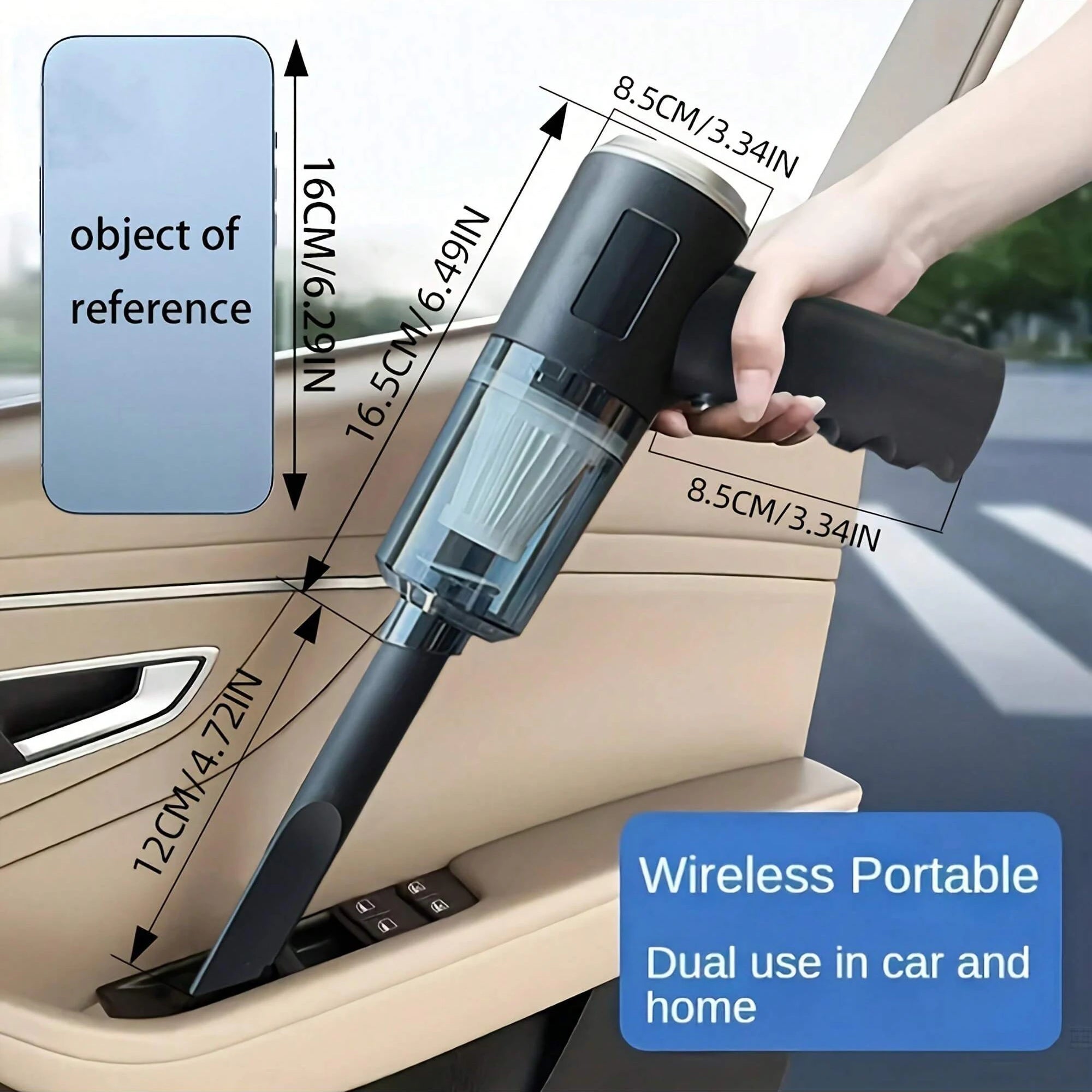 Aspirateur 3-en-1 Portable USB — Aspiration, Soufflage & Nettoyage Auto
