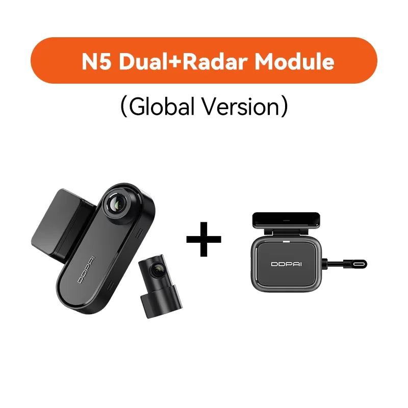 Dashcam Double 4K DDPAI N5 — Avant + Arrière, NightVIS, ADAS, GPS