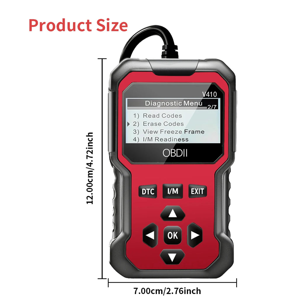 Scanner OBD2 Professionnel — Lecteur de Codes Défauts Moteur Universel