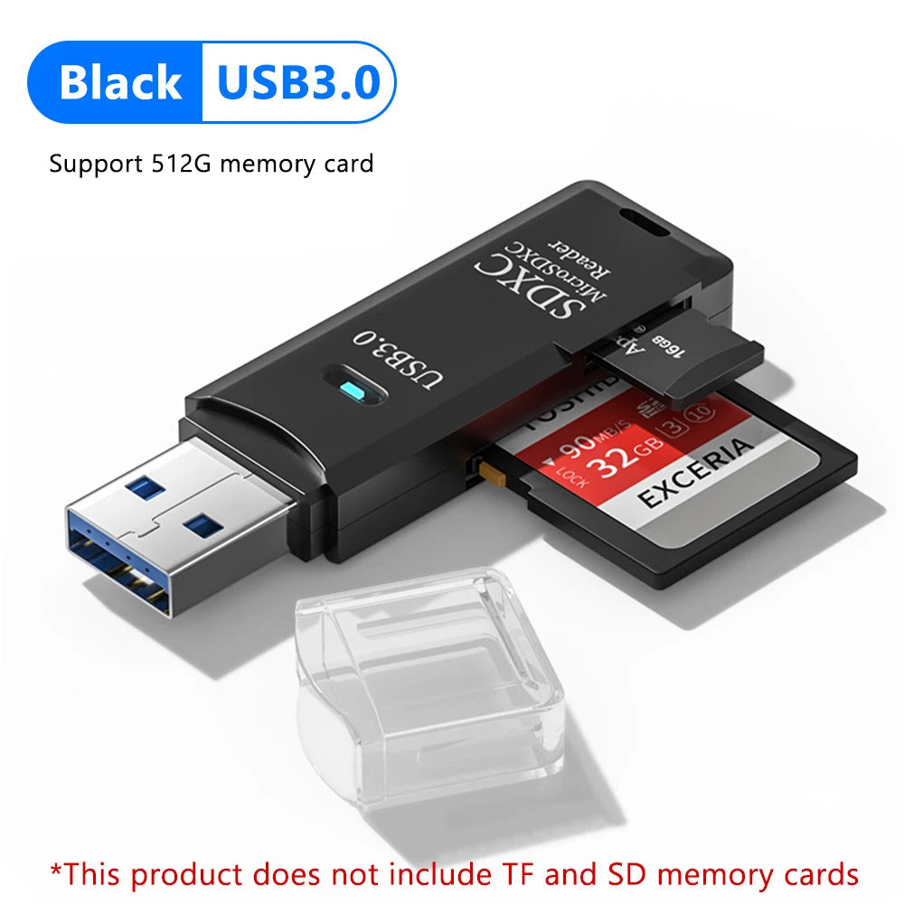 Lecteur de Carte 2-en-1 USB 3.0 — Micro SD & SD, Ultra Rapide Awkanger Store