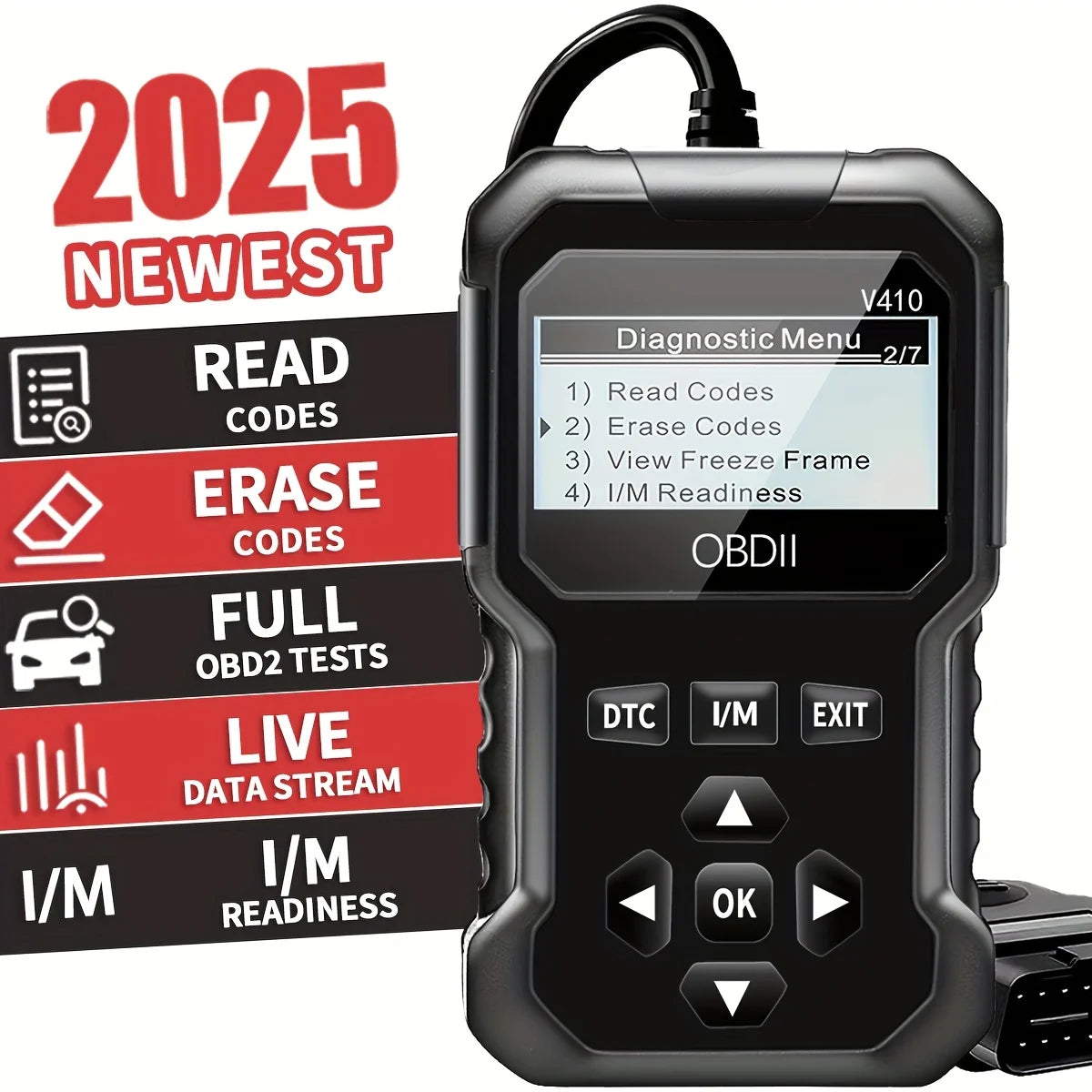 Scanner OBD2 Professionnel — Lecteur de Codes Défauts Moteur Universel