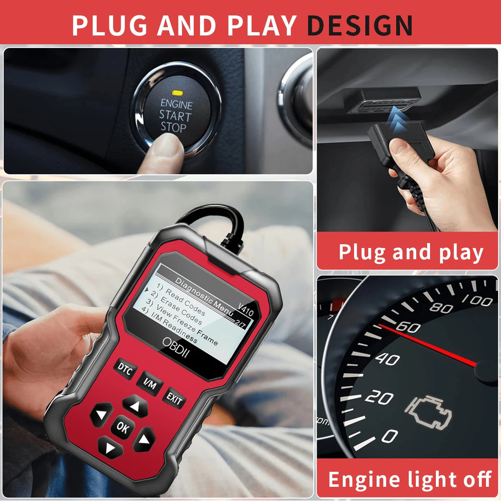 Scanner OBD2 Professionnel — Lecteur de Codes Défauts Moteur Universel