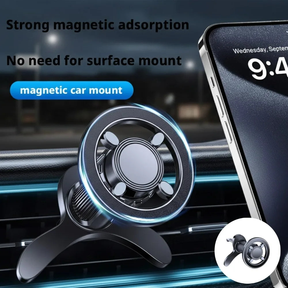 Support Téléphone Magnétique Voiture — Compatible MagSafe