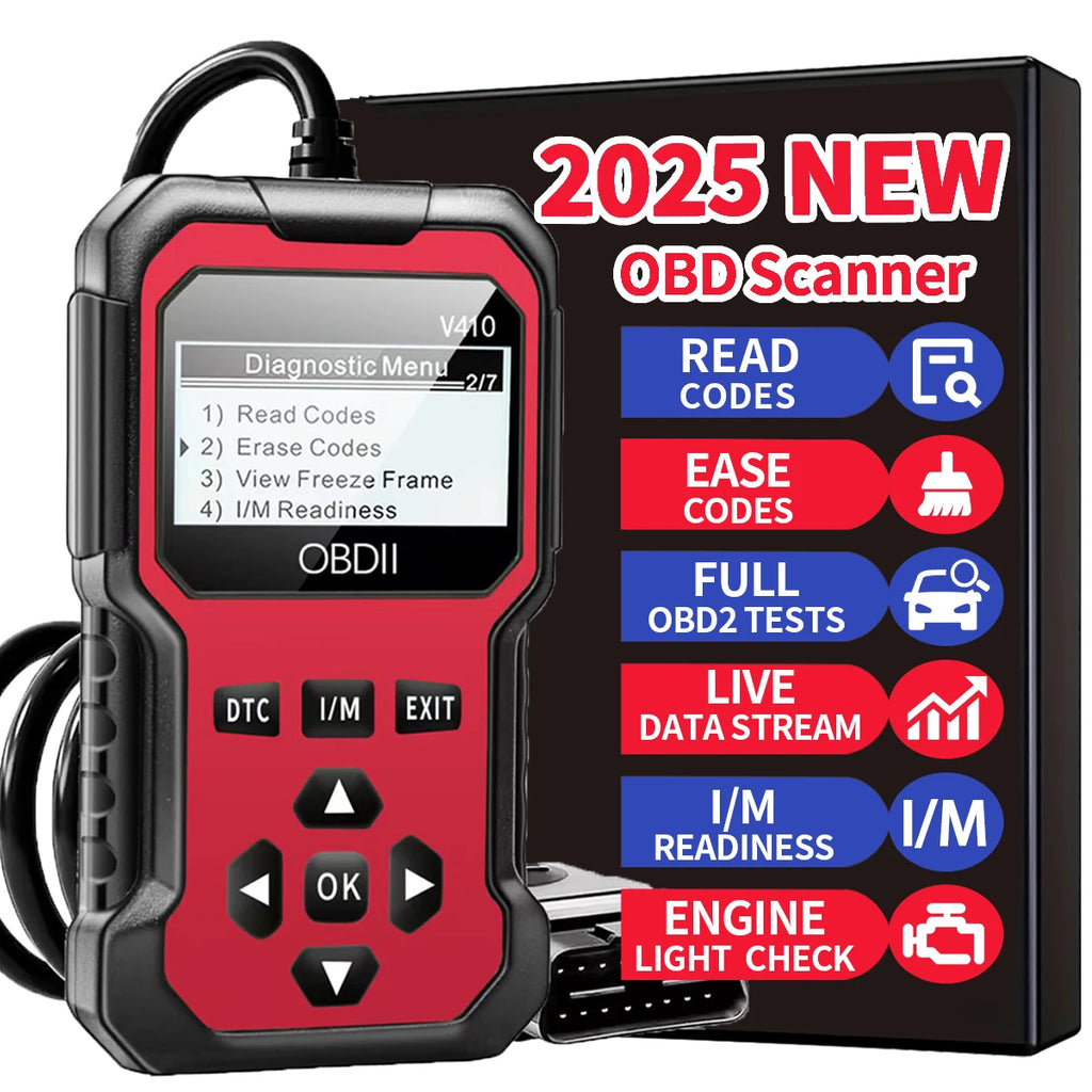Scanner OBD2 Professionnel — Lecteur de Codes Défauts Moteur Universel