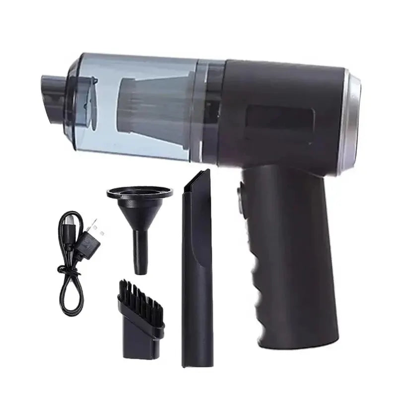 Aspirateur 3-en-1 Portable USB — Aspiration, Soufflage & Nettoyage Auto