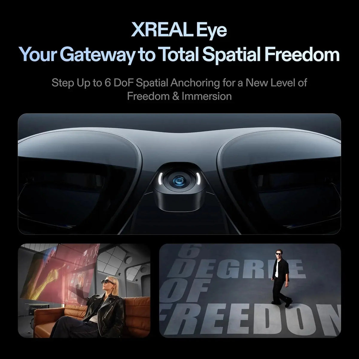 Lunettes AR Xreal One Pro — Écran FHD 120Hz, 3DoF Natif, Son Intégré, Compatible iPhone & ROG Shop1105233629 Store