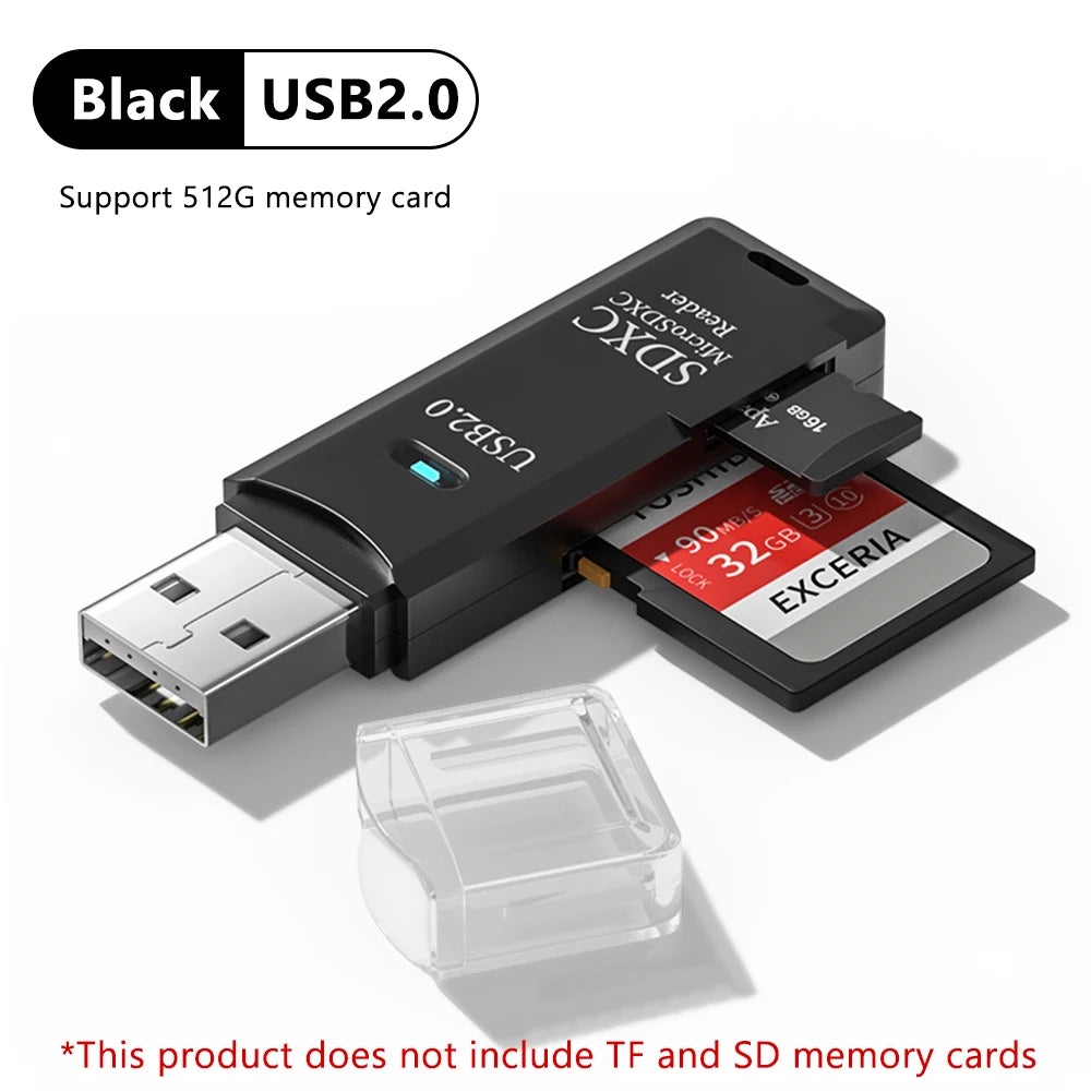Lecteur de Carte 2-en-1 USB 3.0 — Micro SD & SD, Ultra Rapide
